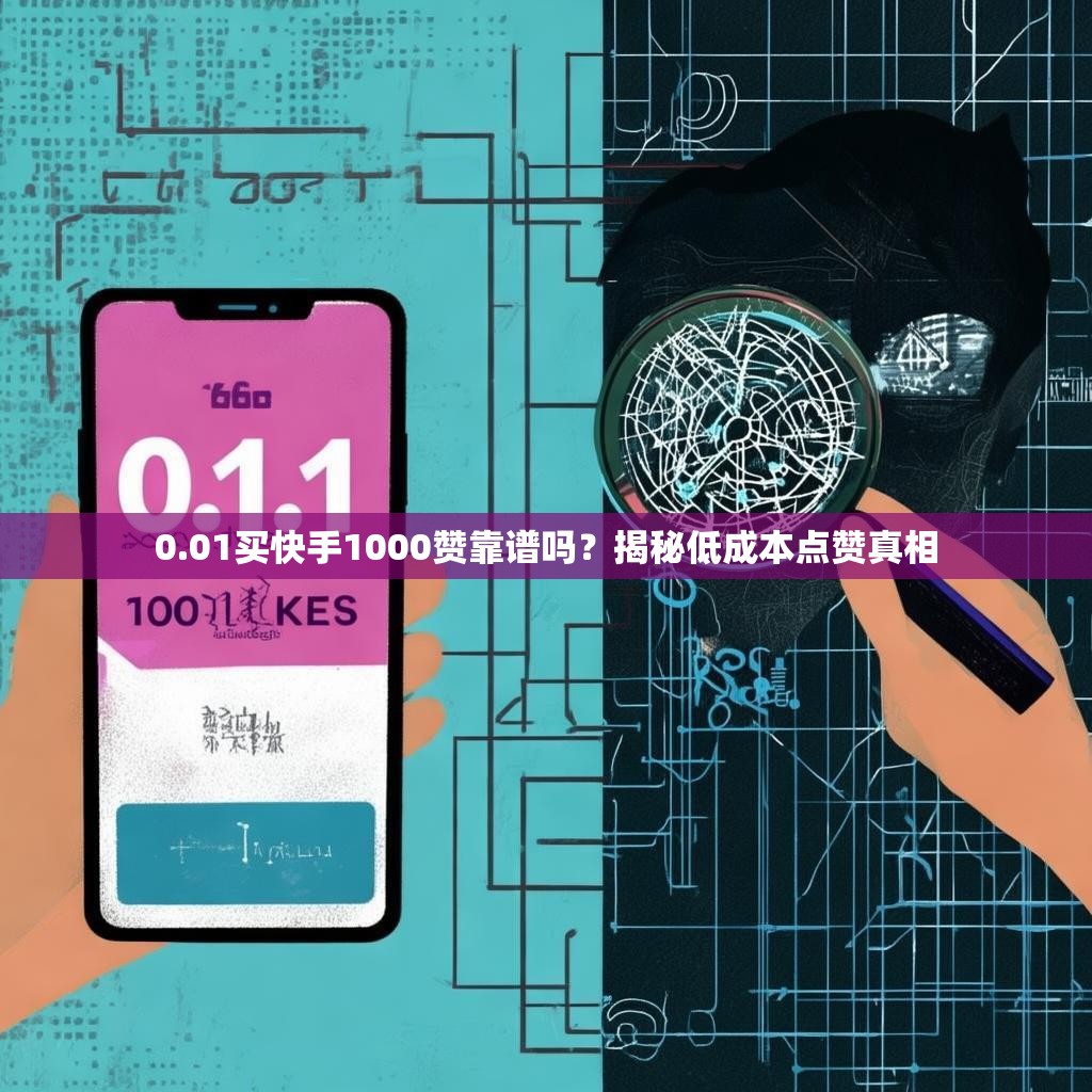 0.01买快手1000赞靠谱吗？揭秘低成本点赞真相