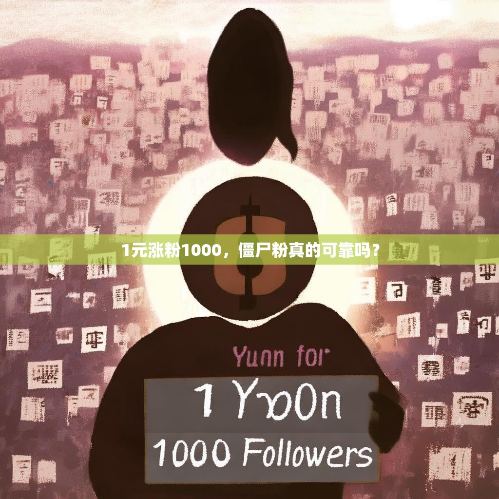 1元涨粉1000，僵尸粉真的可靠吗？