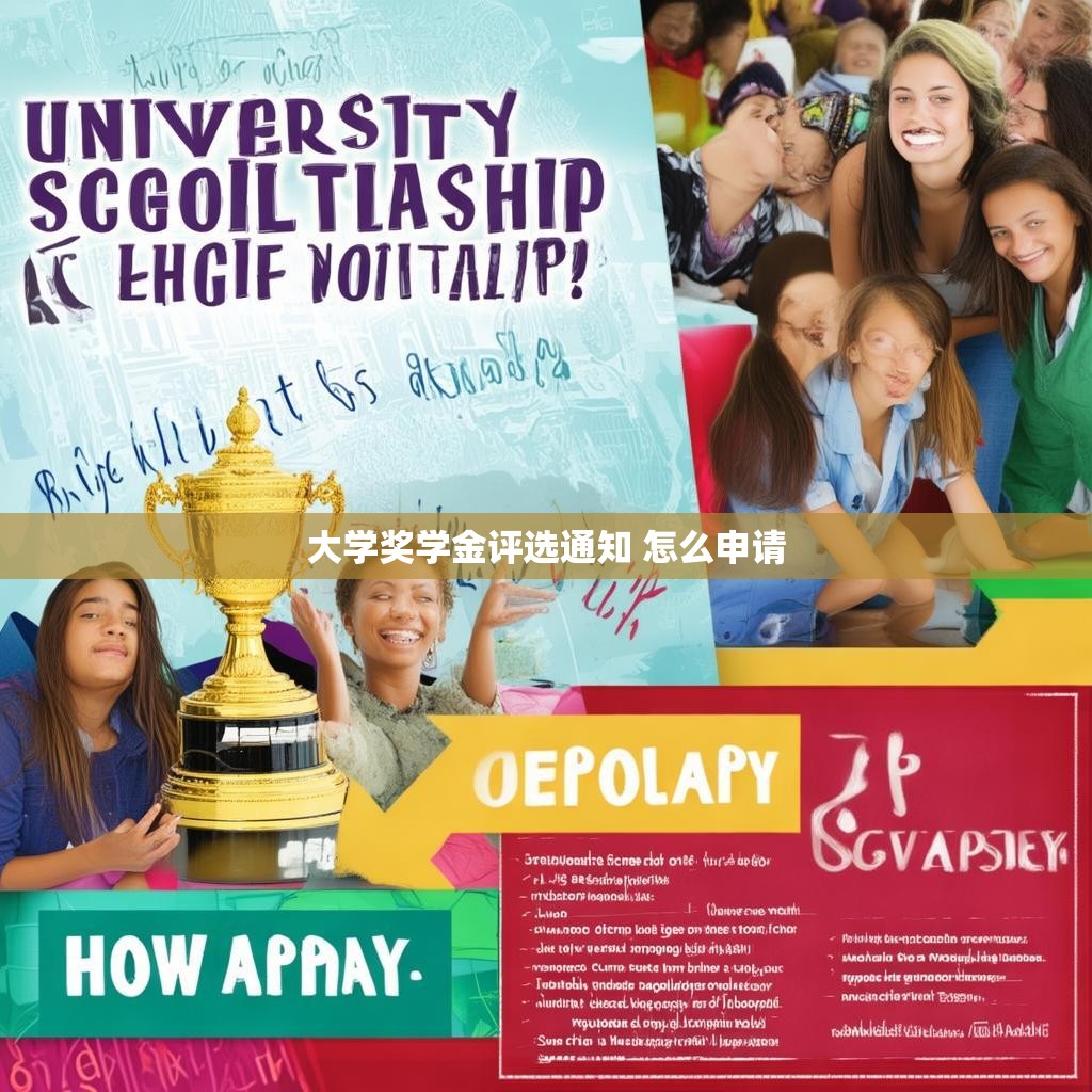 大学奖学金评选通知 怎么申请