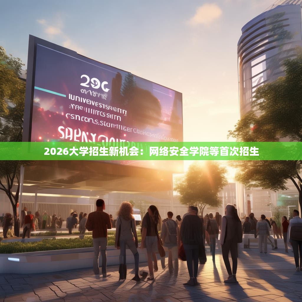 2026大学招生新机会：网络安全学院等首次招生