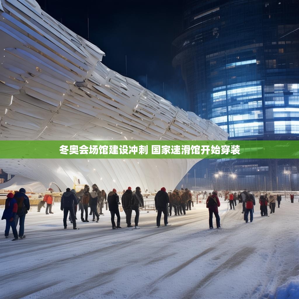 冬奥会场馆建设冲刺 国家速滑馆开始穿装