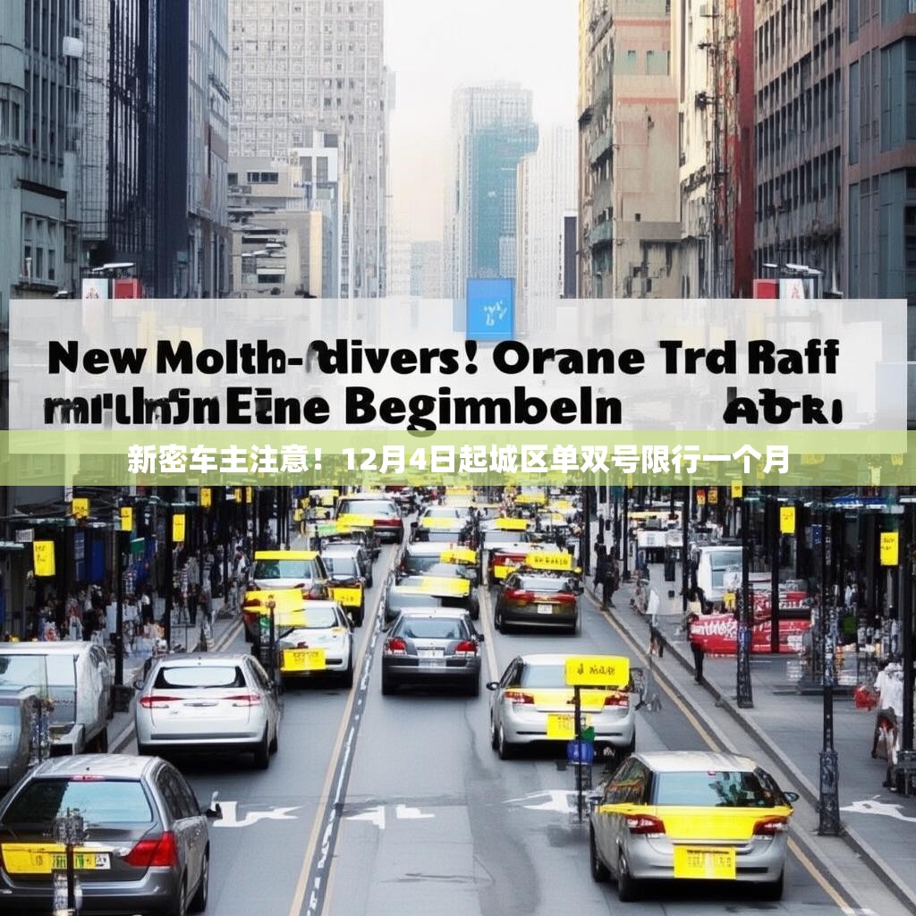 新密车主注意！12月4日起城区单双号限行一个月