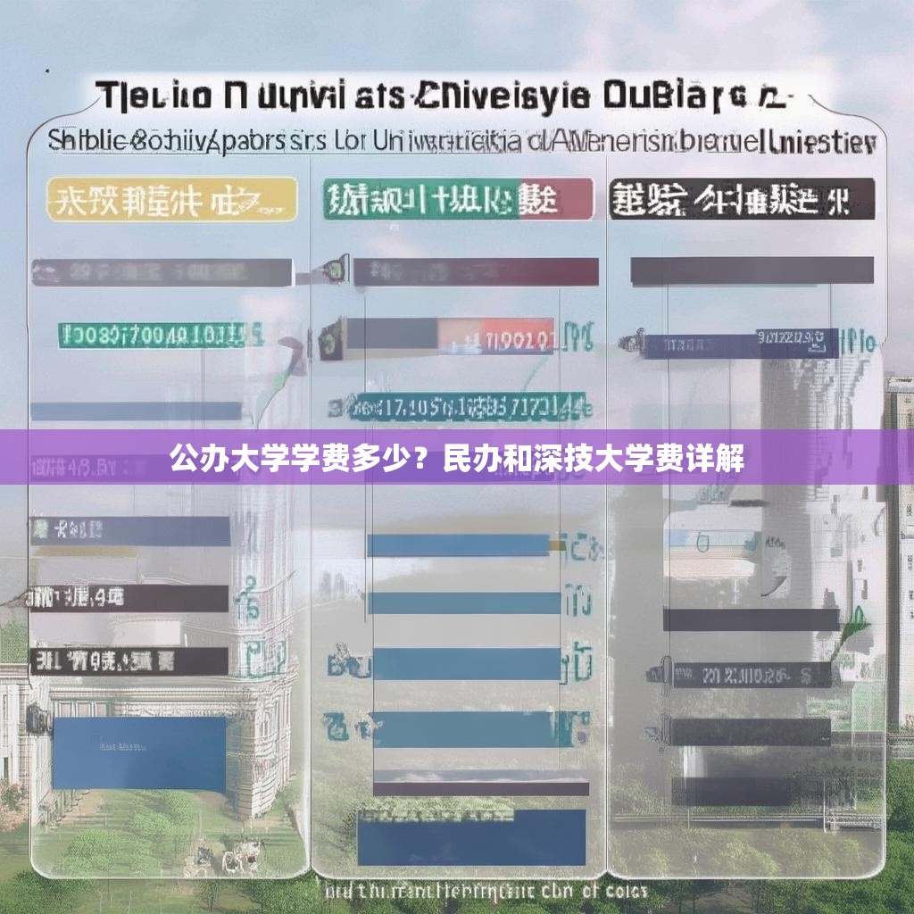 公办大学学费多少？民办和深技大学费详解