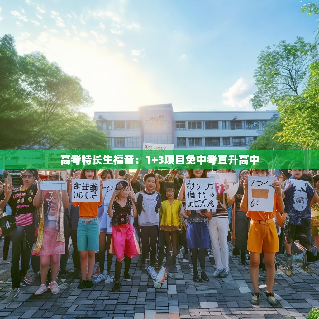 高考特长生福音：1+3项目免中考直升高中