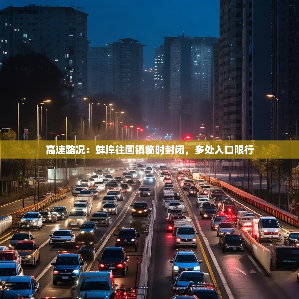 高速路况：蚌埠往固镇临时封闭，多处入口限行