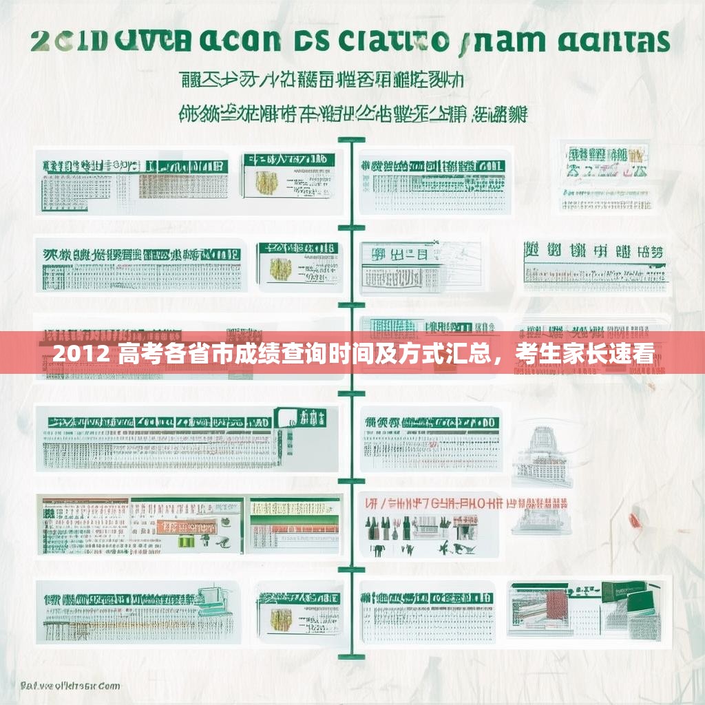 2012 高考各省市成绩查询时间及方式汇总，考生家长速看