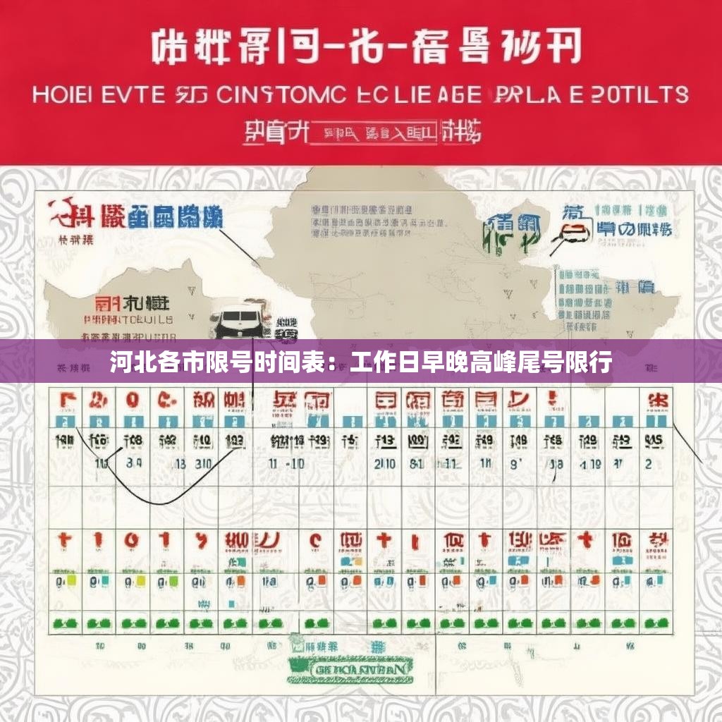 河北各市限号时间表：工作日早晚高峰尾号限行