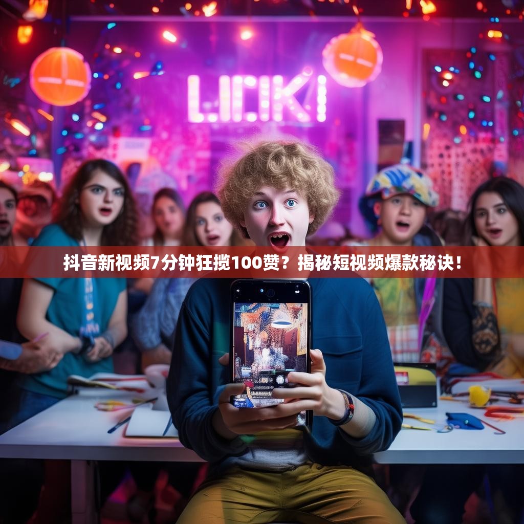 抖音新视频7分钟狂揽100赞？揭秘短视频爆款秘诀！