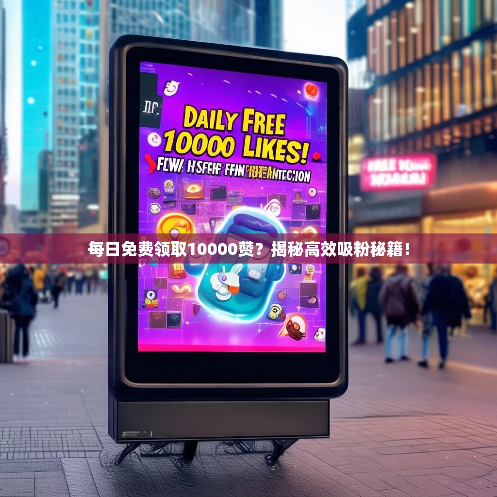 每日免费领取10000赞？揭秘高效吸粉秘籍！