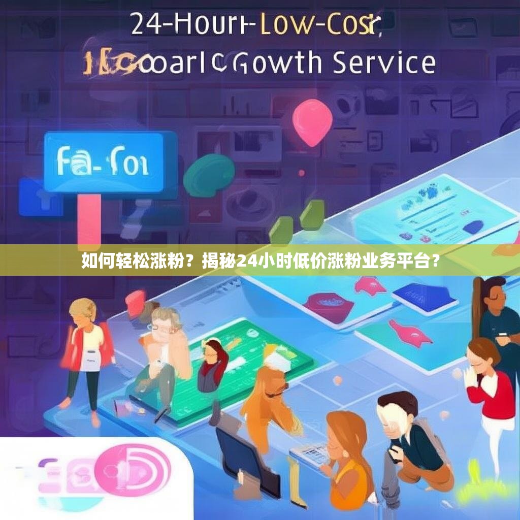 如何轻松涨粉？揭秘24小时低价涨粉业务平台？