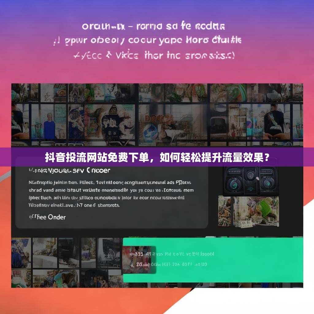 抖音投流网站免费下单，如何轻松提升流量效果？