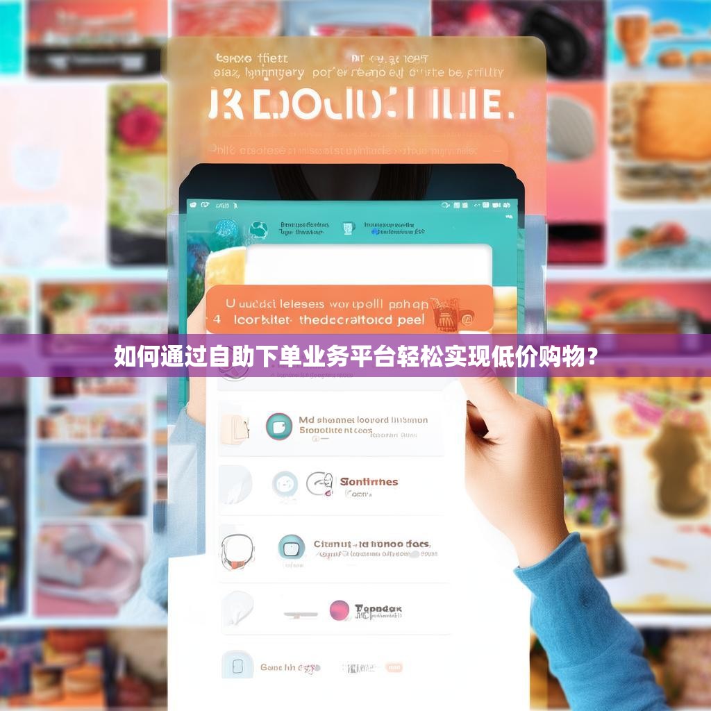 如何通过自助下单业务平台轻松实现低价购物？