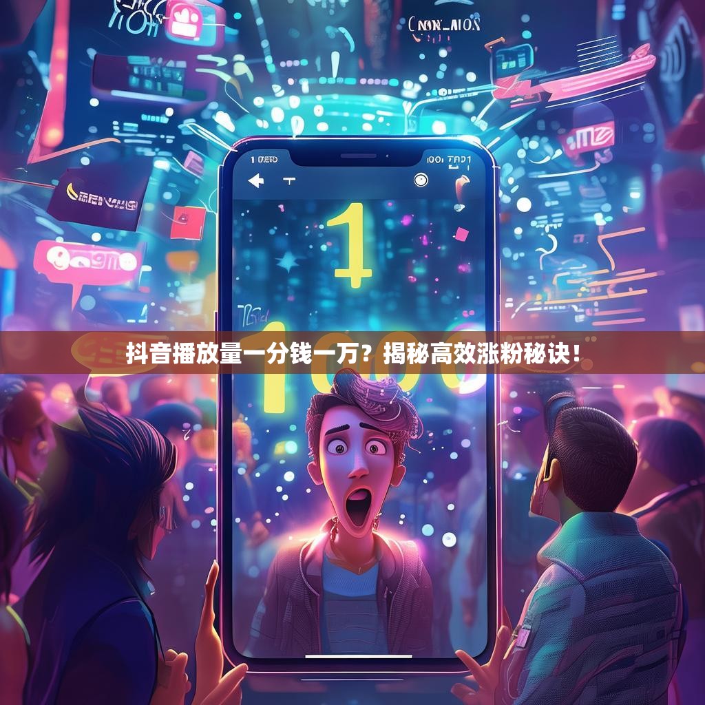 抖音播放量一分钱一万？揭秘高效涨粉秘诀！