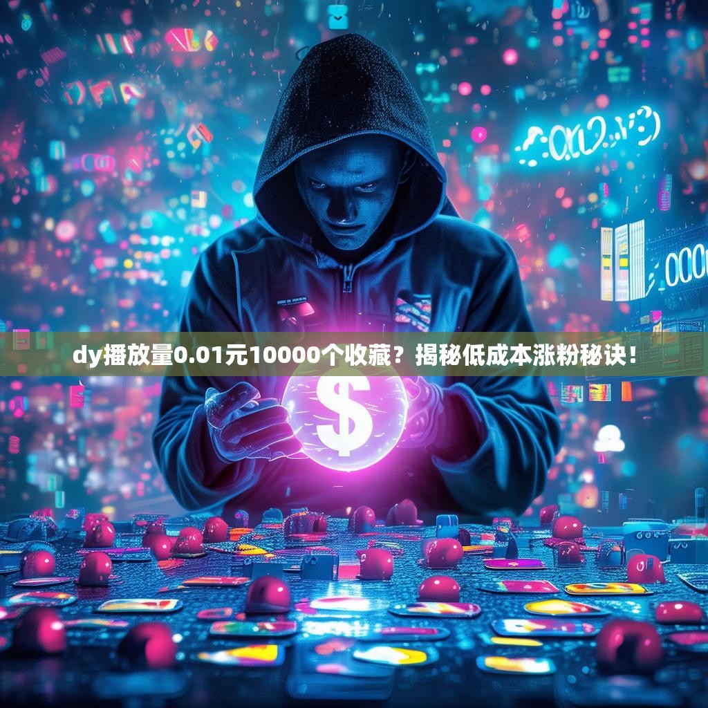 dy播放量0.01元10000个收藏？揭秘低成本涨粉秘诀！