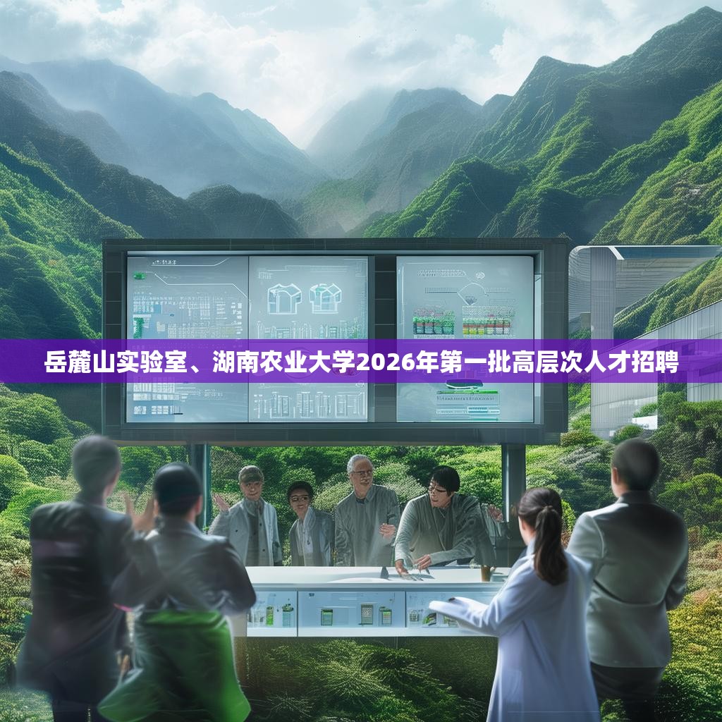 岳麓山实验室、湖南农业大学2026年第一批高层次人才招聘