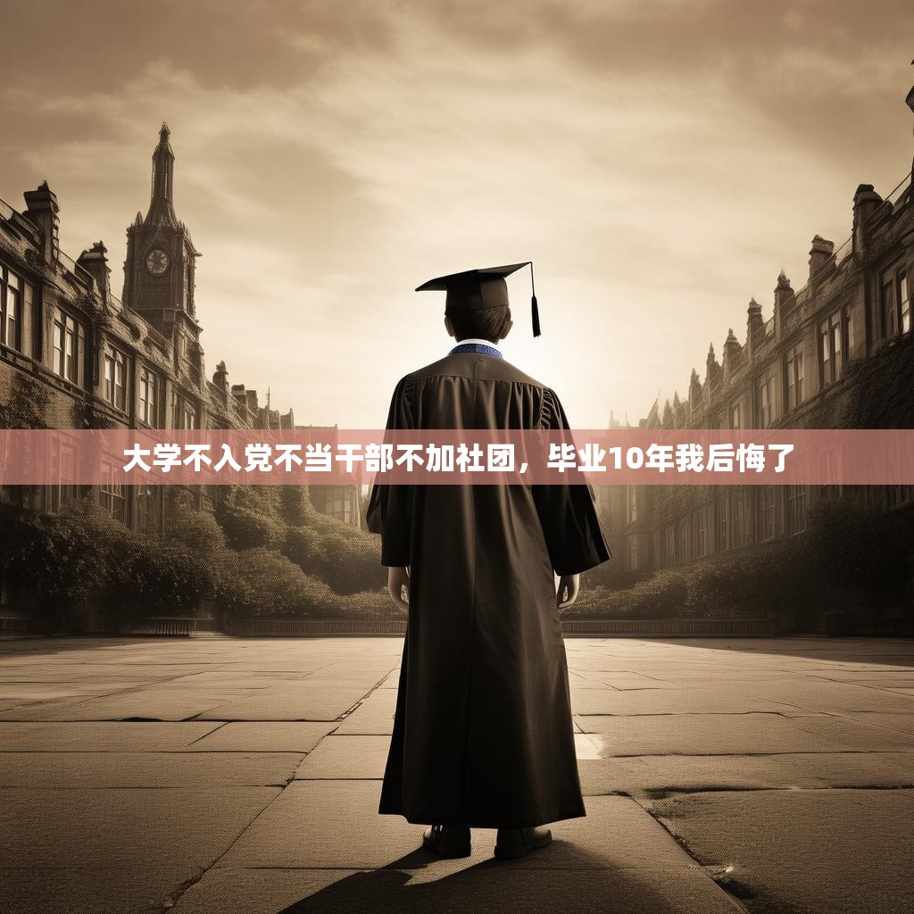大学不入党不当干部不加社团，毕业10年我后悔了
