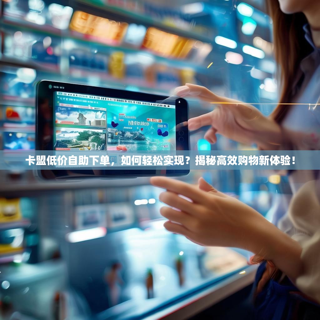 卡盟低价自助下单，如何轻松实现？揭秘高效购物新体验！