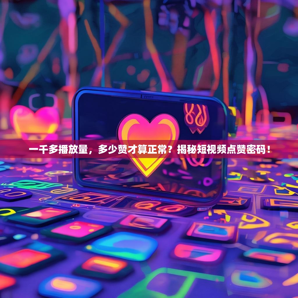 一千多播放量，多少赞才算正常？揭秘短视频点赞密码！