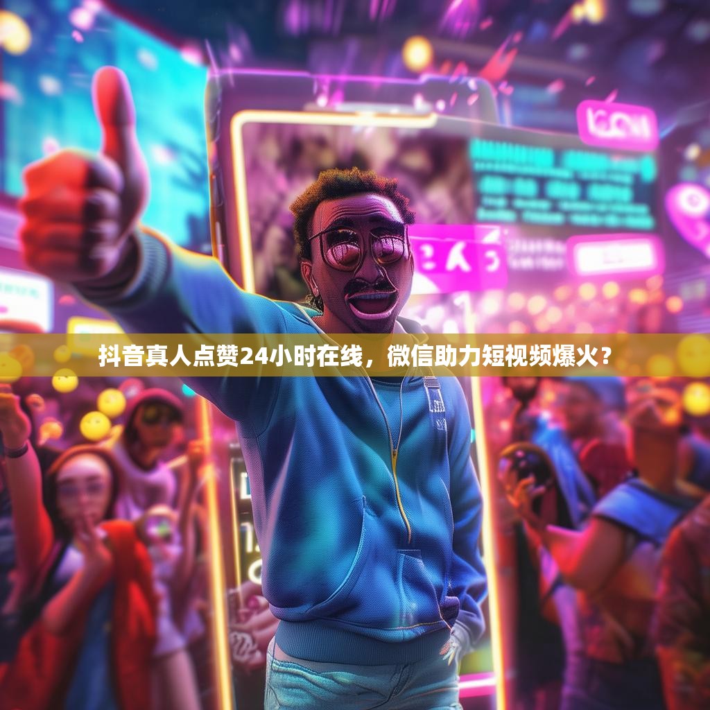 抖音真人点赞24小时在线，微信助力短视频爆火？