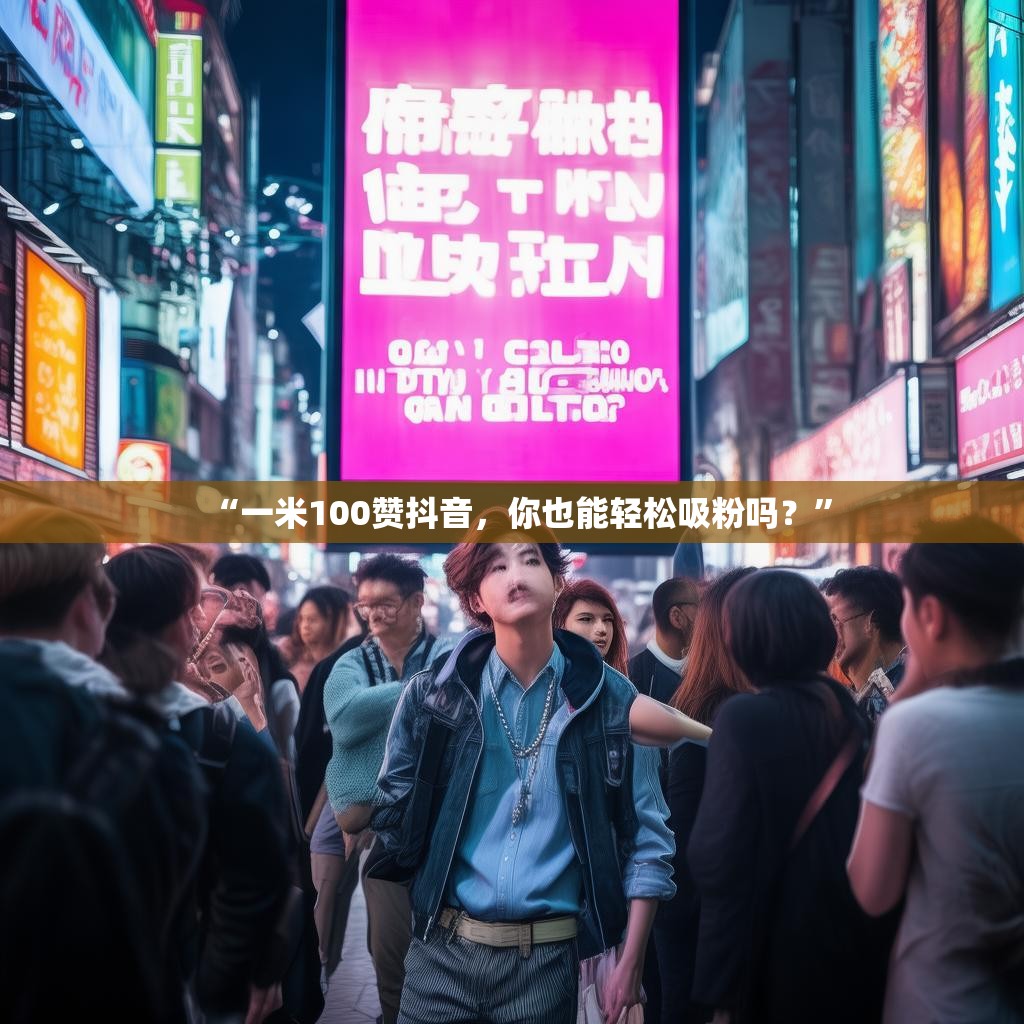 “一米100赞抖音，你也能轻松吸粉吗？”