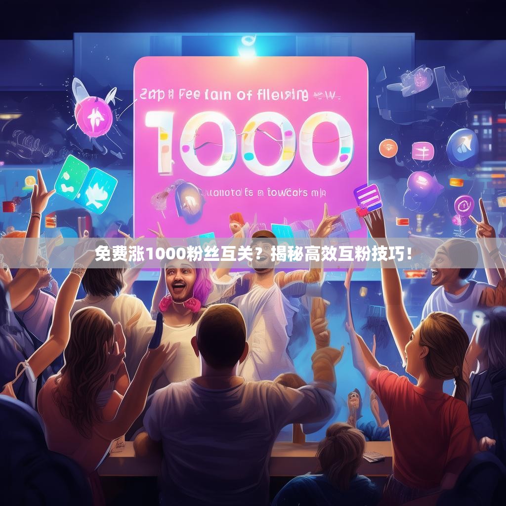 免费涨1000粉丝互关？揭秘高效互粉技巧！