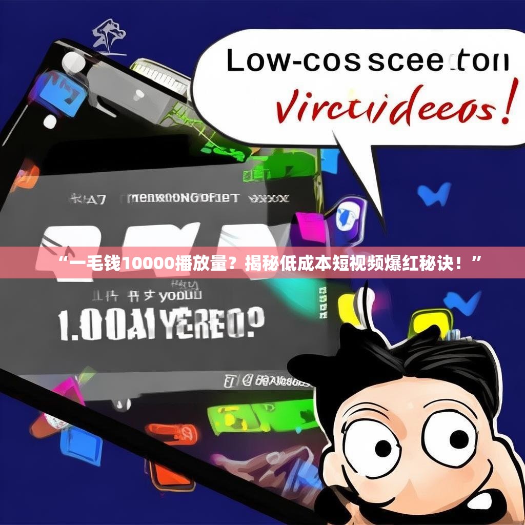 “一毛钱10000播放量？揭秘低成本短视频爆红秘诀！”