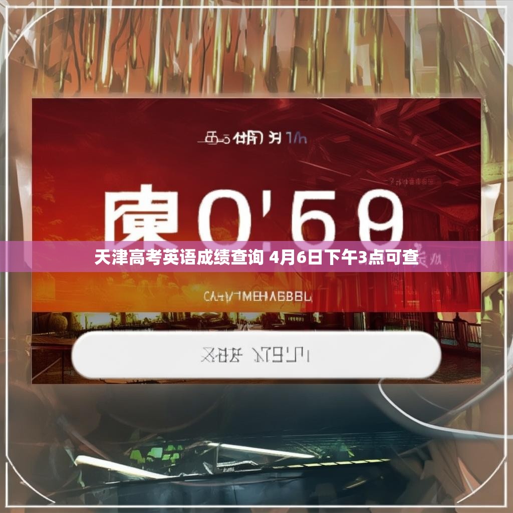 天津高考英语成绩查询 4月6日下午3点可查