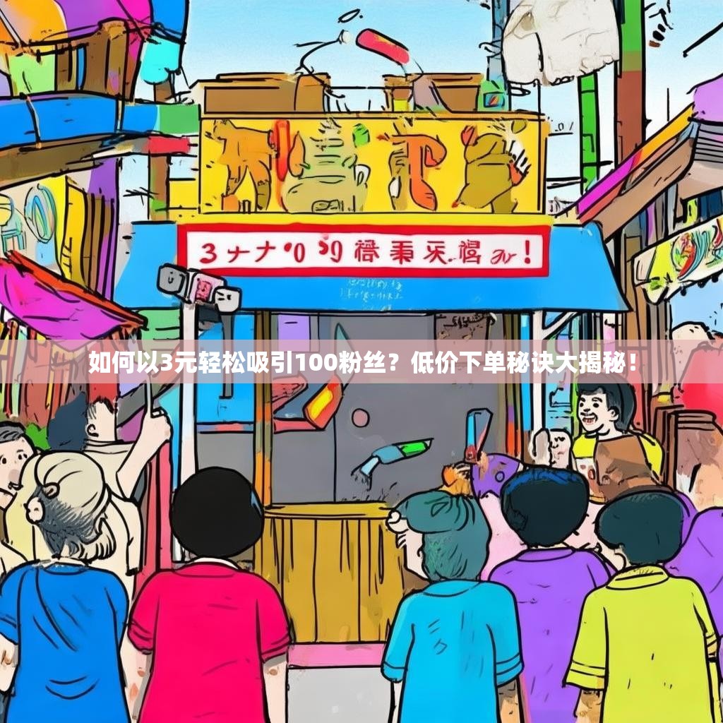 如何以3元轻松吸引100粉丝？低价下单秘诀大揭秘！