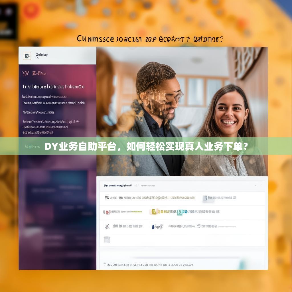 DY业务自助平台，如何轻松实现真人业务下单？