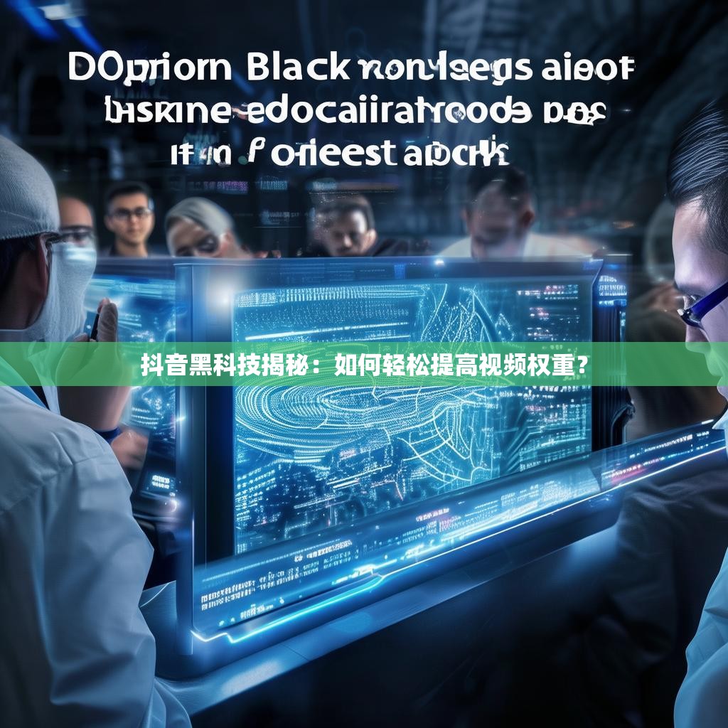 抖音黑科技揭秘：如何轻松提高视频权重？