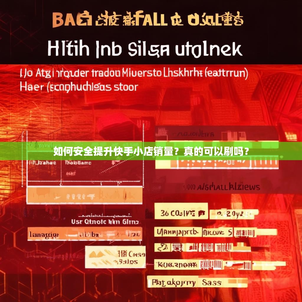 如何安全提升快手小店销量？真的可以刷吗？