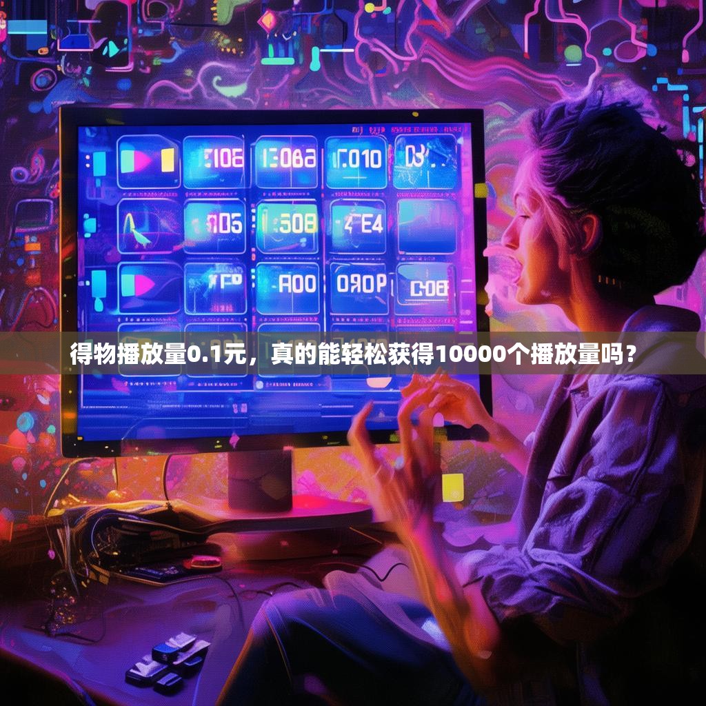 得物播放量0.1元，真的能轻松获得10000个播放量吗？
