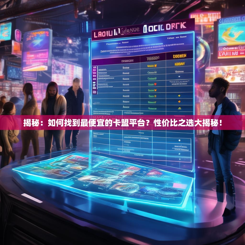 揭秘：如何找到最便宜的卡盟平台？性价比之选大揭秘！