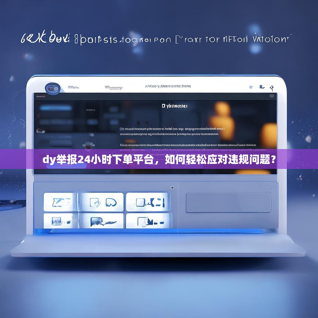 dy举报24小时下单平台，如何轻松应对违规问题？