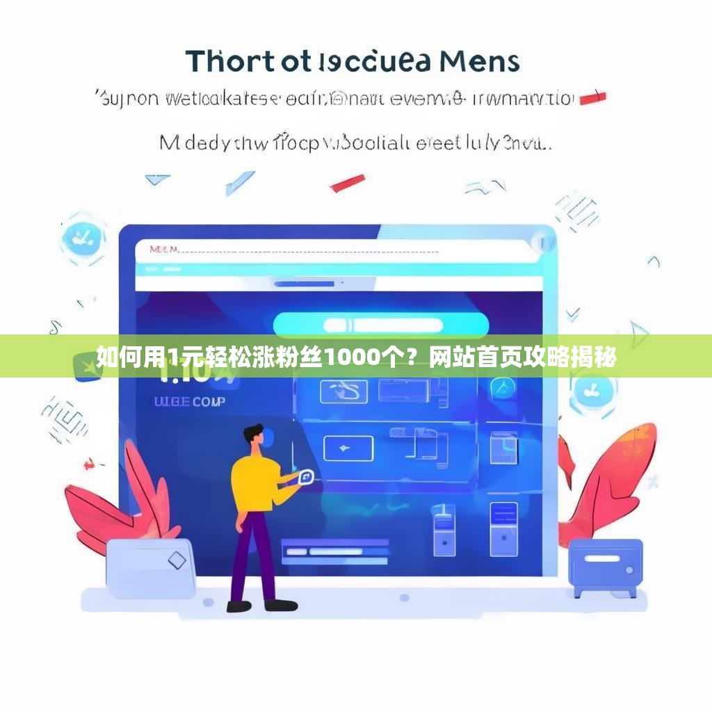 如何用1元轻松涨粉丝1000个？网站首页攻略揭秘