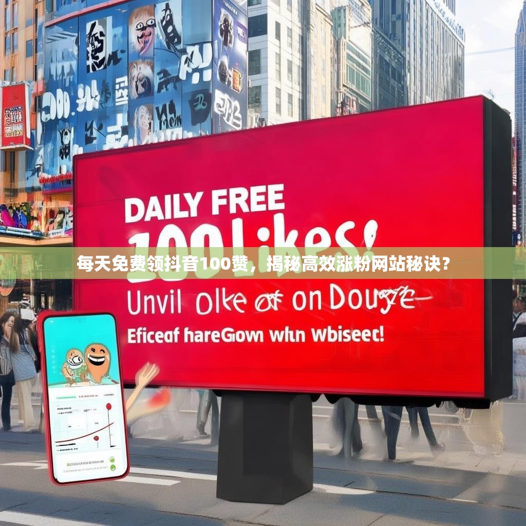 每天免费领抖音100赞，揭秘高效涨粉网站秘诀？