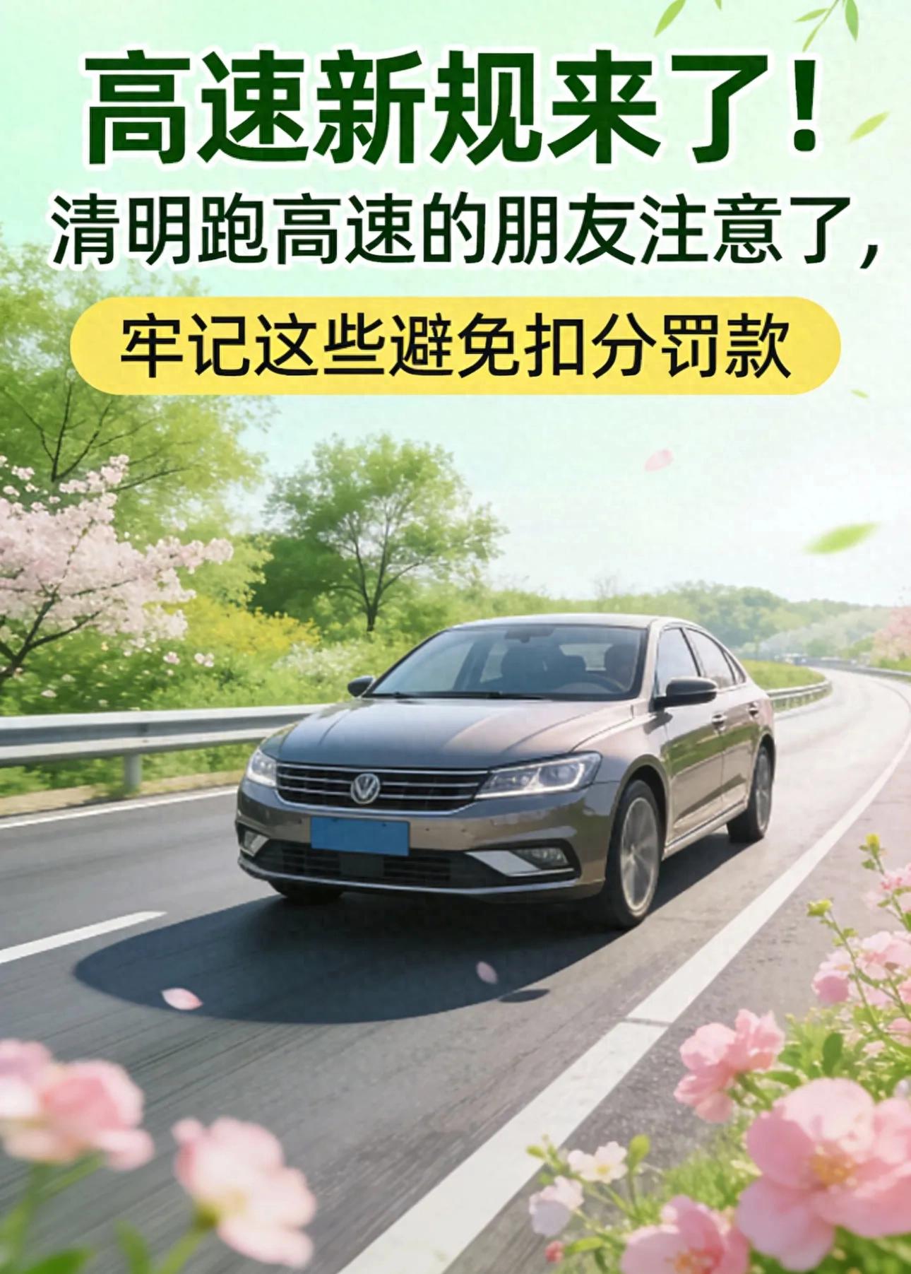 清明跑高速注意新规,别超速别占应急车道