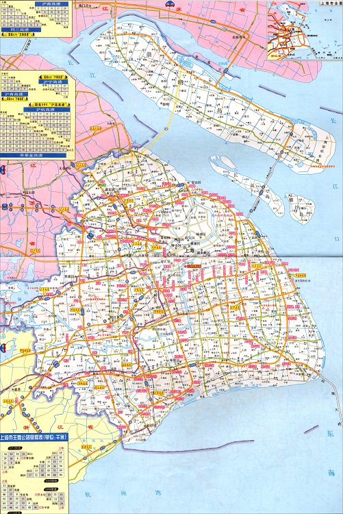 上海高速公路地图全图清晰版，涵盖苏州地区线路及交通情况