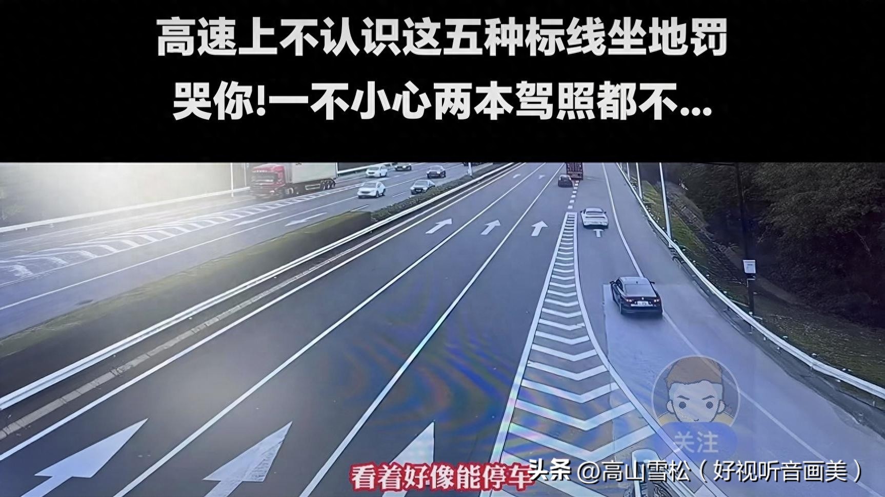 高速这5种标线最易扣分，保命规则牢记，关乎驾照与安全