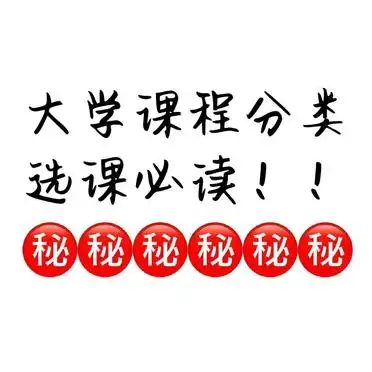 大学课程全分类详解！准大一新生必看，选课攻略拿走不谢