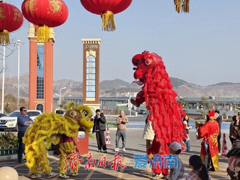 春运期间山东高速服务区：从过路地变体验空间，年俗满满